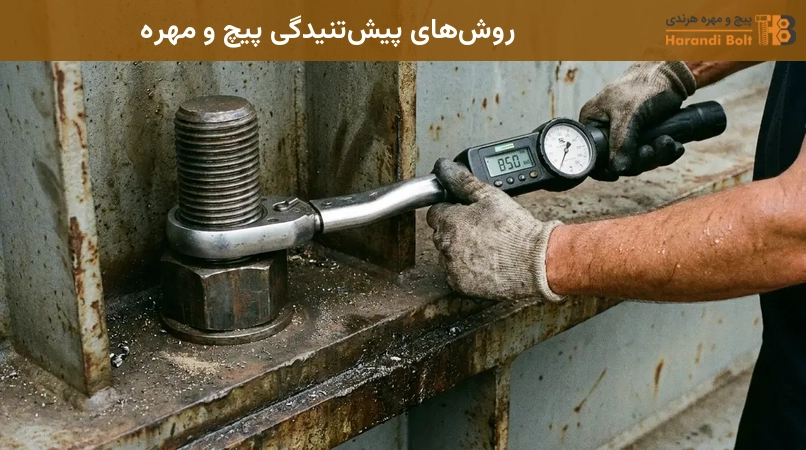 روشهای پیشتنیدگی پیچ و مهره