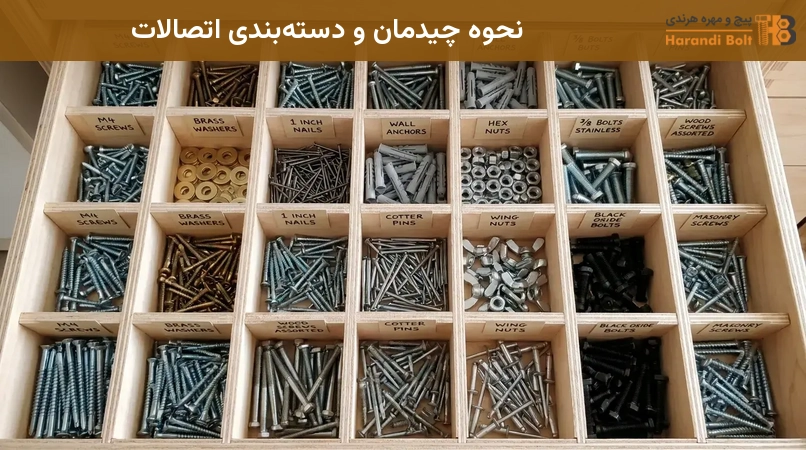 نحوه چیدمان و دستهبندی اتصالات