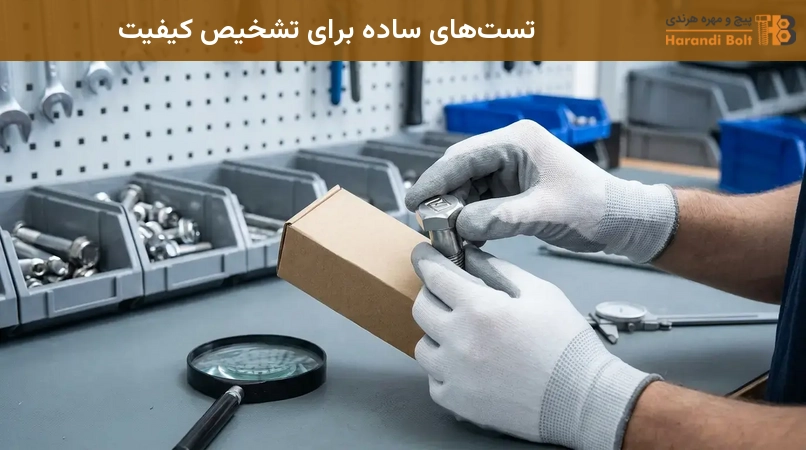 تستهای ساده برای تشخیص کیفیت