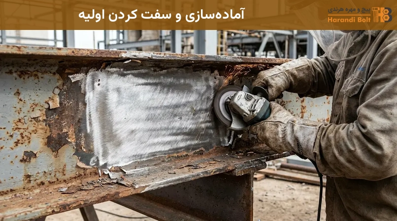 آمادهسازی و سفت کردن اولیه
