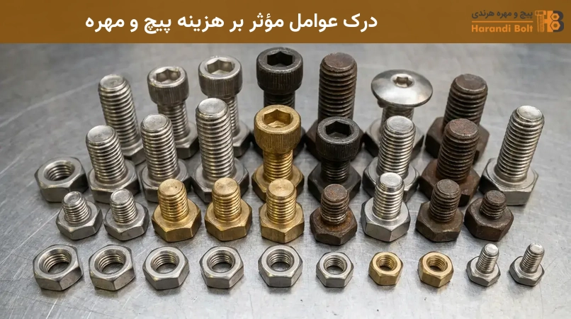 درک عوامل مؤثر بر هزینه پیچ و مهره