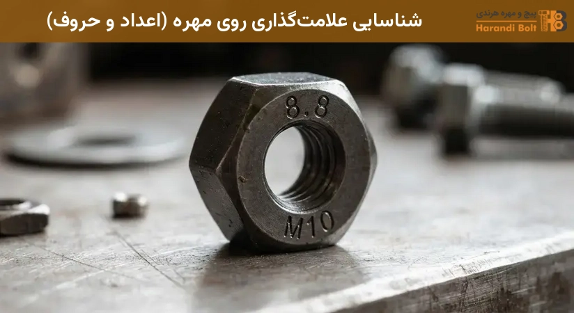 شناسایی علامتگذاری روی مهره (اعداد و حروف)