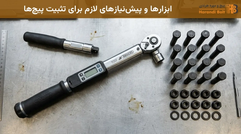 ابزارها و پیشنیازهای لازم برای تثبیت پیچها